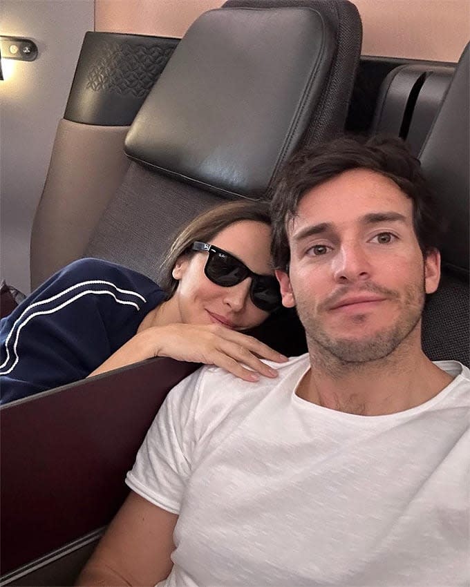 Tamara Falcó e Iñigo Onieva en el avión