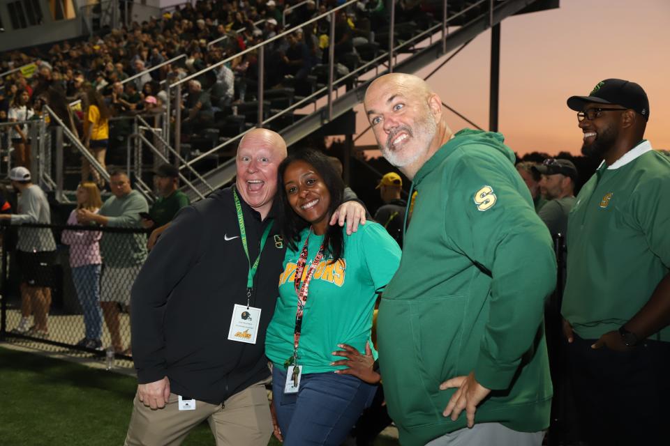 Mark Harden, right, makes a silly face. Harden was known for making people laugh, says Fairfield Athletic Director Aaron Blankenship.