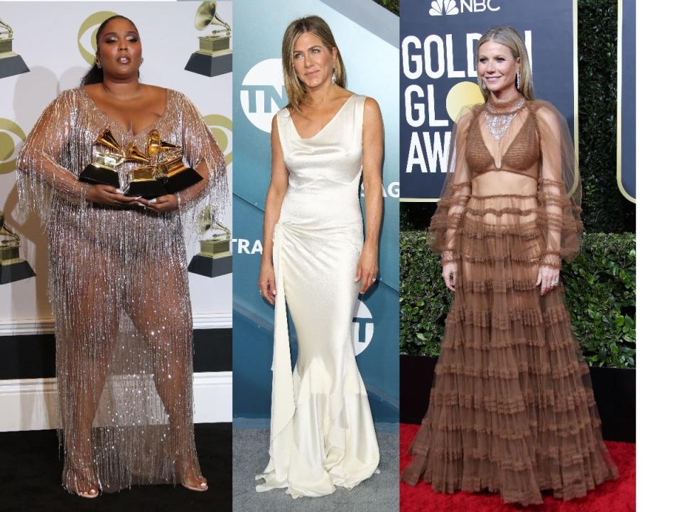 This awards season, Lizzo, Jennifer Aniston and Gwyneth Paltrow helped bring back sheer fashion.