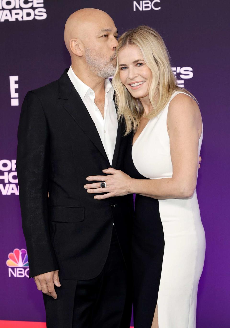 Jo Koy and Chelsea Handler attend the 47th Annual People's Choice Awards at Barker Hangar on December 07, 2021 in Santa Monica, California