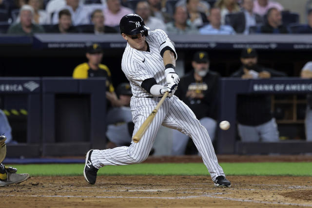 WATCH: Bader RBI Single Gives Yankees Lead in First Game with New Team -  Fastball