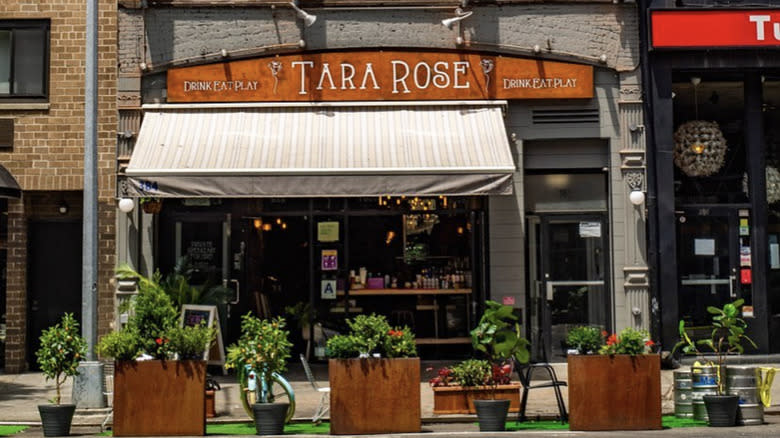 Exterior of Tara Rose restaurant and bar