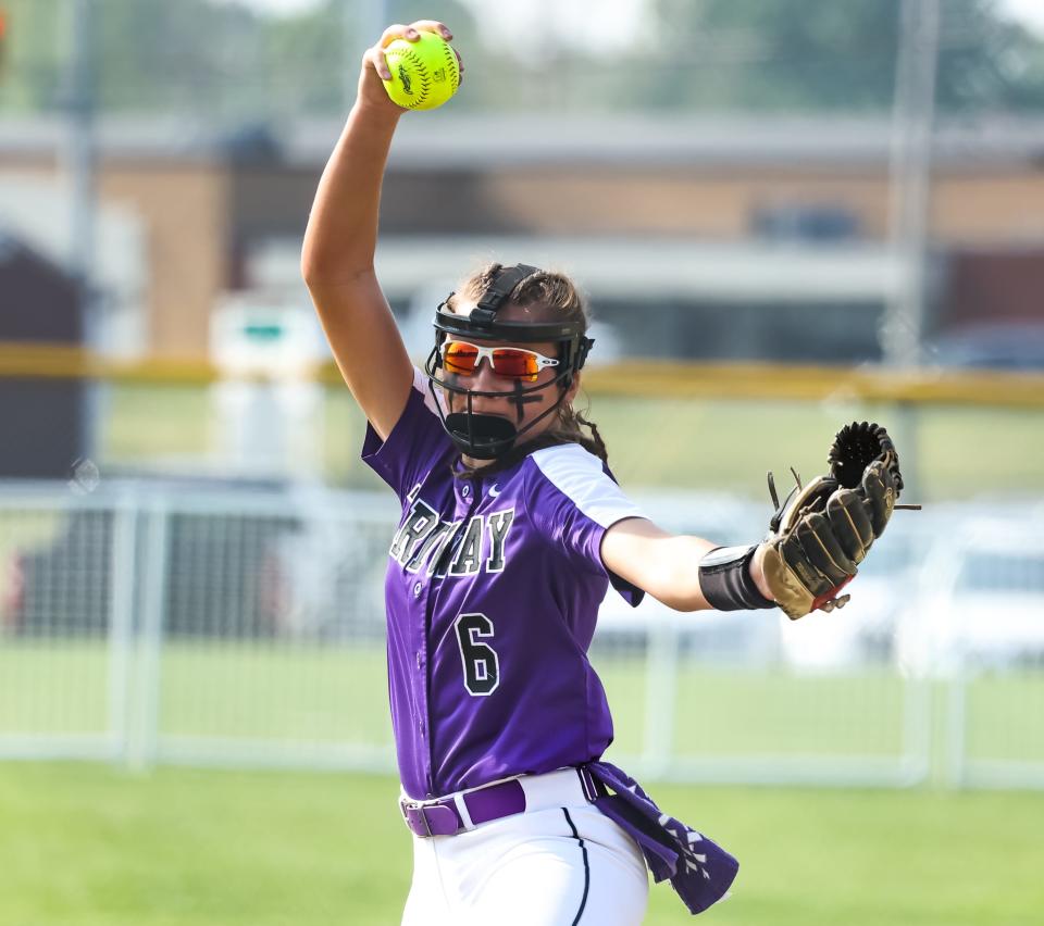 Triway's Carter Wachtel is off to a great start to her senior, going undefeated while allowing very little to opposing batters.