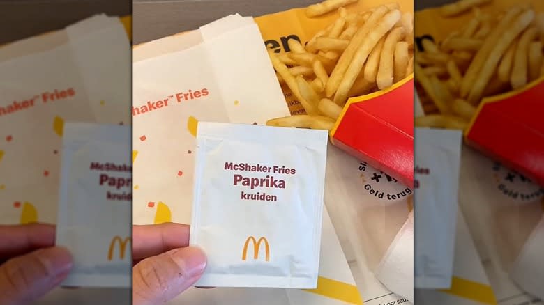 paprika spices with McDonald's fries