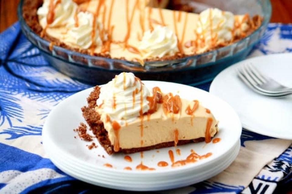 <p>Chipa By The Dozen</p><p>Makes you go for another slice without feeling you are overindulging.</p><p><strong>Get the recipe: </strong><a href="https://chipabythedozen.com/en/no-bake-dulce-de-leche-cheesecake-pie/" rel="nofollow noopener" target="_blank" data-ylk="slk:No-Bake Dulce de Leche Cheesecake Pie;elm:context_link;itc:0;sec:content-canvas" class="link "><strong>No-Bake Dulce de Leche Cheesecake Pie</strong></a></p>