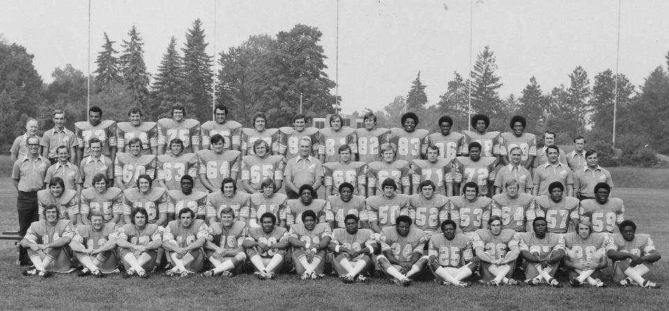 Jim Thrower (Number 21) sat front and center in row 1 for the 1973 Detroit Lions team picture. To Thrower's left, sat fellow cornerback and future Hall of Famer Lem Barney (Number 20).  Fifty years later, Thrower remains in the Detroit picture as an entrepreneur, community servant and philanthropist.