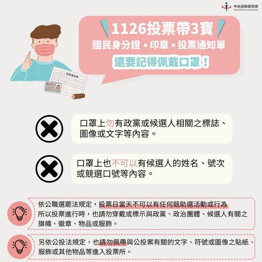 九合一大選懶人包／要帶什麼？幾張票要投？一次看　踩3地雷最高罰500萬