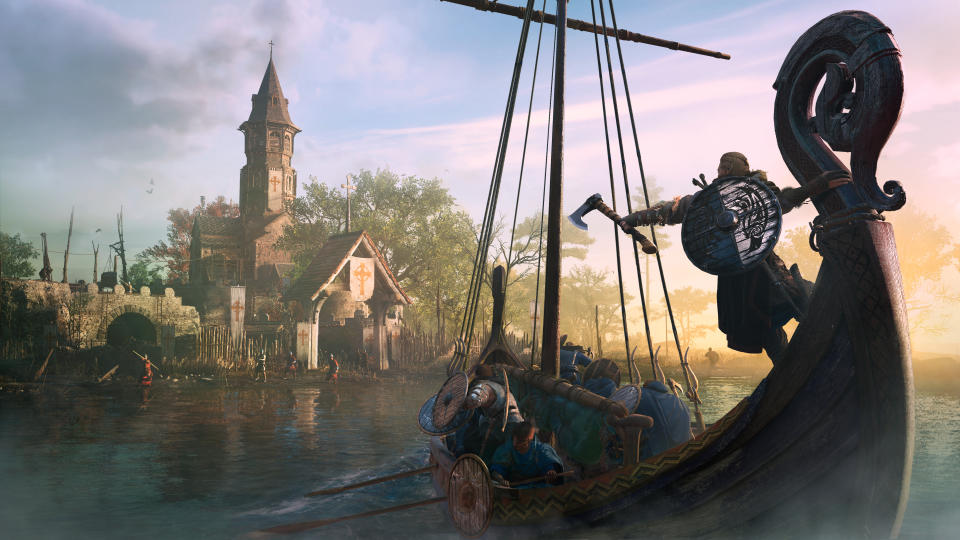 Your long boat is an essential part of your experience in 'Valhalla.' (Image: Ubisoft)