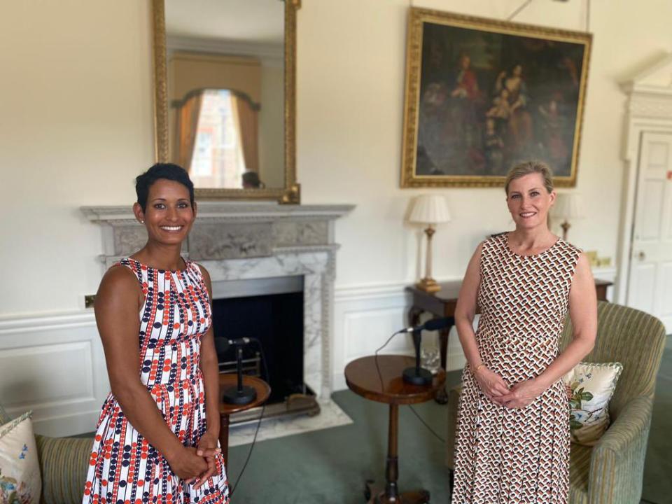 Sophie, the Countess of Wessex, spoke to Naga Munchetty about missing her father-in-law Prince Philip. (Royal Family)