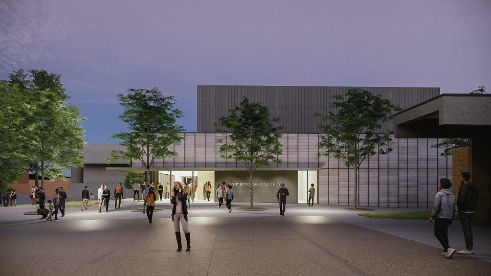 The Jenny Boyd Carousel Theatre, which will replace the existing Carousel Theatre, is estimated to open in fall 2026.