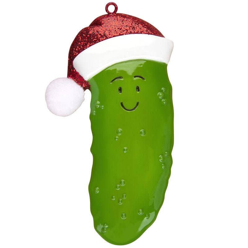 4) Santa Pickle Christmas Ornament