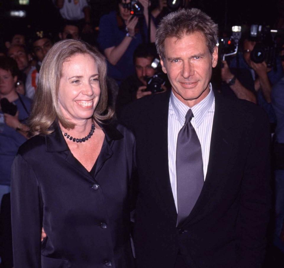 Actor Harrison Ford and his wife Melissa Mathison attend a benefit screening