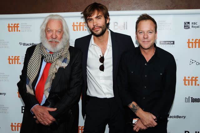 Aaron Harris/Getty Donald Sutherland, Rossif Sutherland and Kiefer Sutherland in 2011