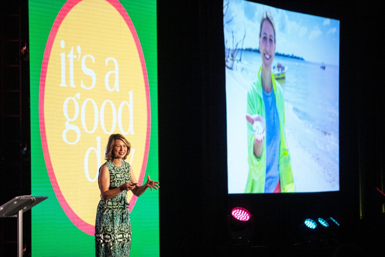 Samantha Brown was the keynote speaker at the Lee County Visitors and Convention Bureau tourism outlook convention at Marriott Sanibel Harbour Resort & Spa in Fort Myers. Lee County VCB unveiled a new marketing plan at the annual event.  