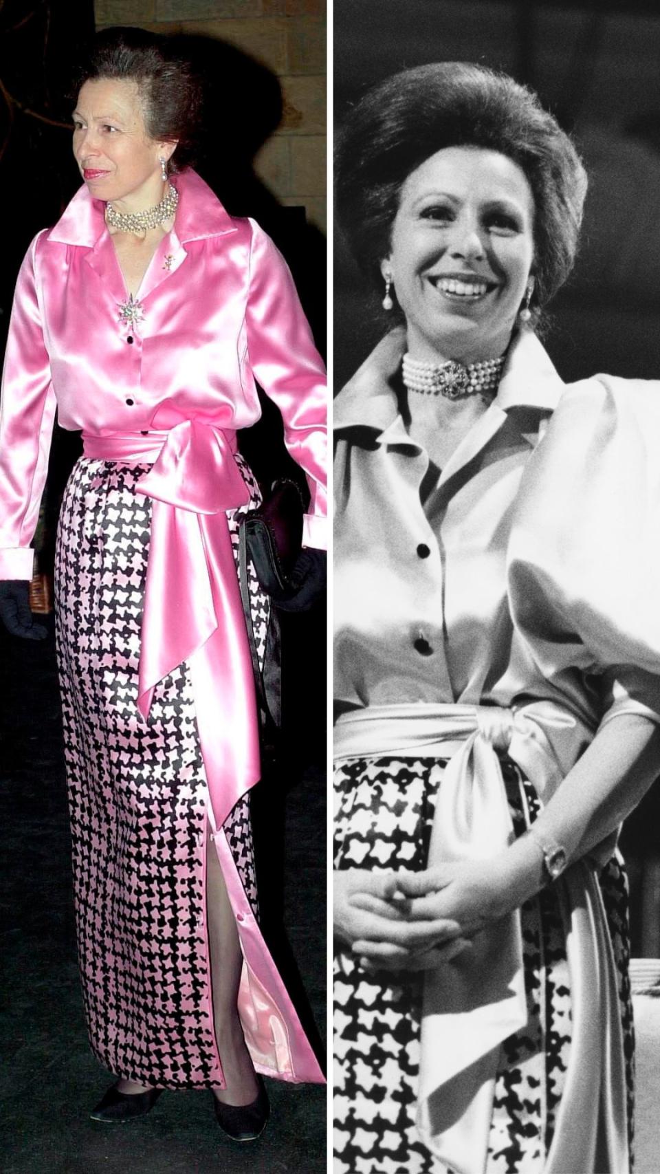 When she reworked a decades old outfit - and still looked great!