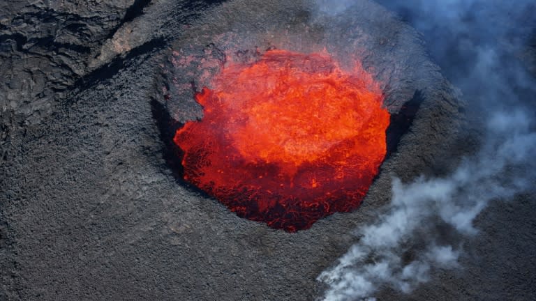 La erupción volcánica en Sundhnúkagígar, Islandia, en una imagen del 13 de abril de 2024 (Jeremie Rrichard)