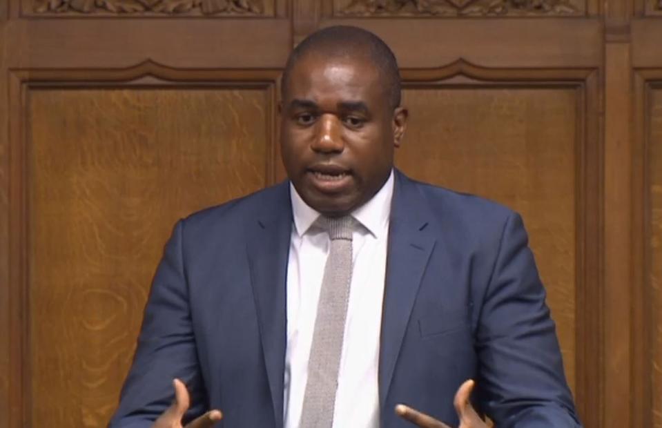 Shadow foreign secretary David Lammy (PA)