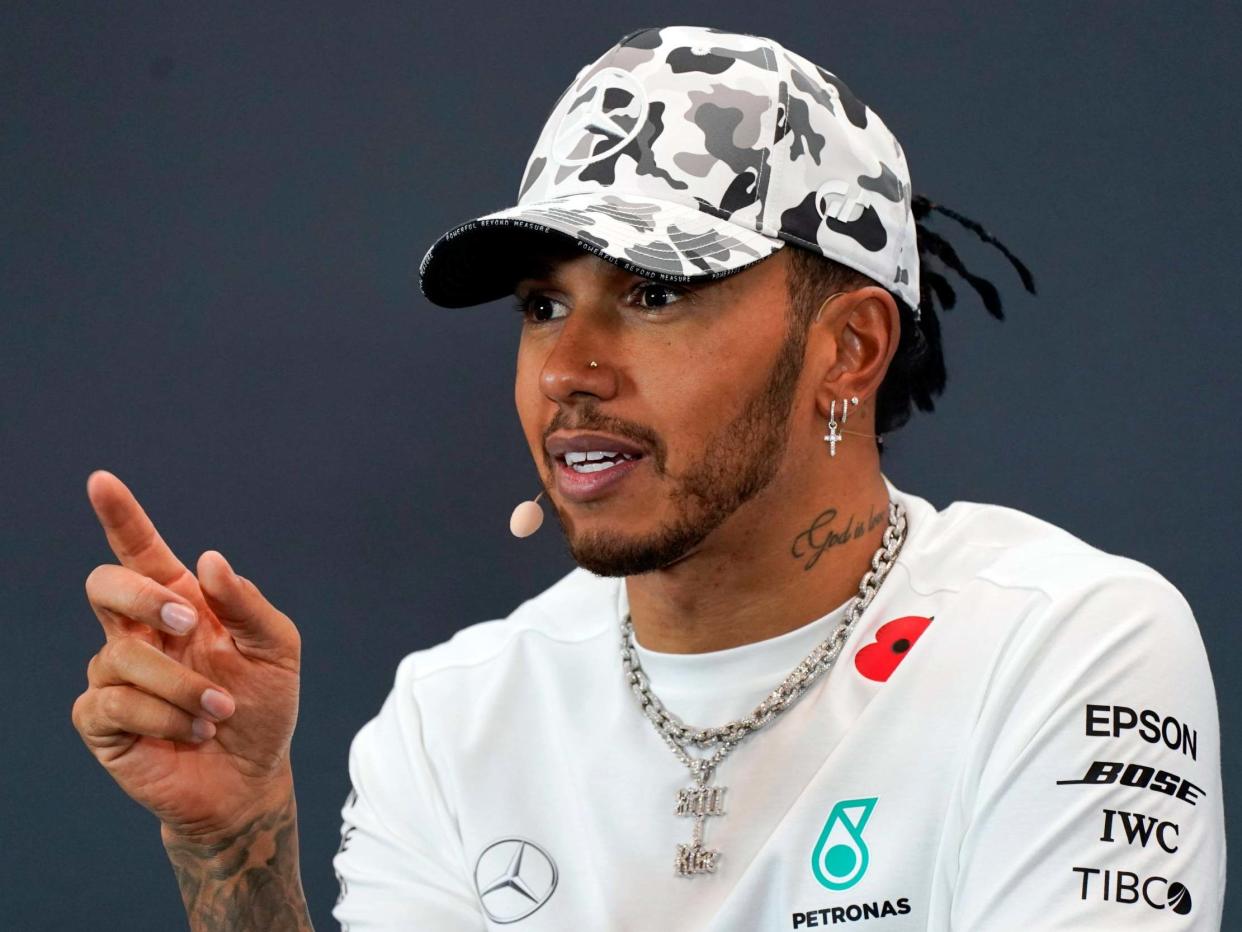 Lewis Hamilton hit out at Donald Trump for his failure to lead the US following George Floyd's death: AP