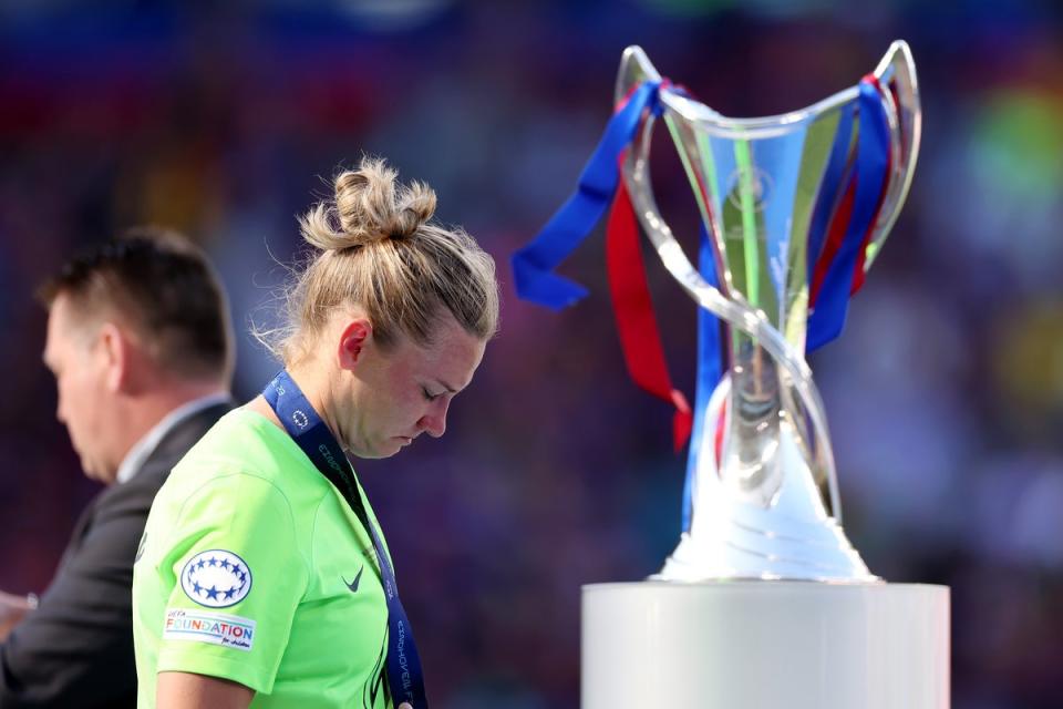 Wolfsburg a Alexandra Pope prohráli v loňském finále, než prohráli s Paříží v kvalifikaci (Getty Images)