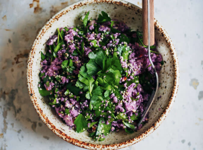 Purple Cauliflower Tabbouleh