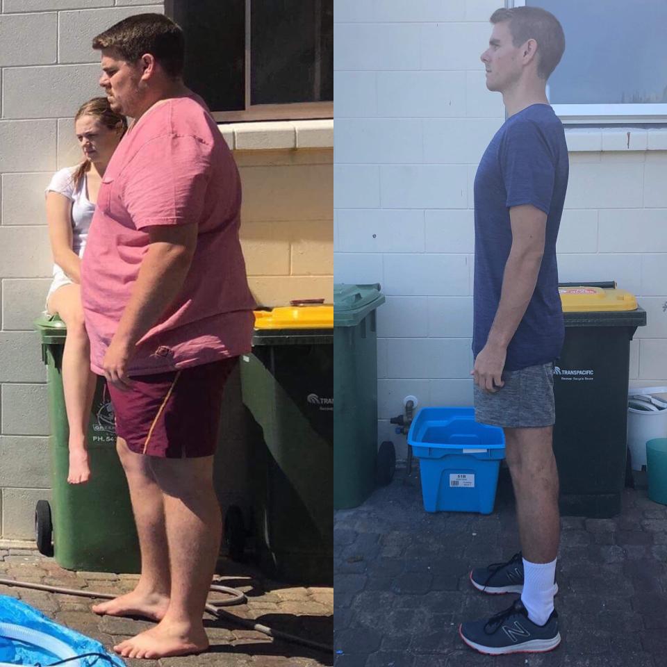 Ben Pamment then and now. He says he’d been overweight “for as long as I can remember.” (Photo courtesy of Ben Pamment)