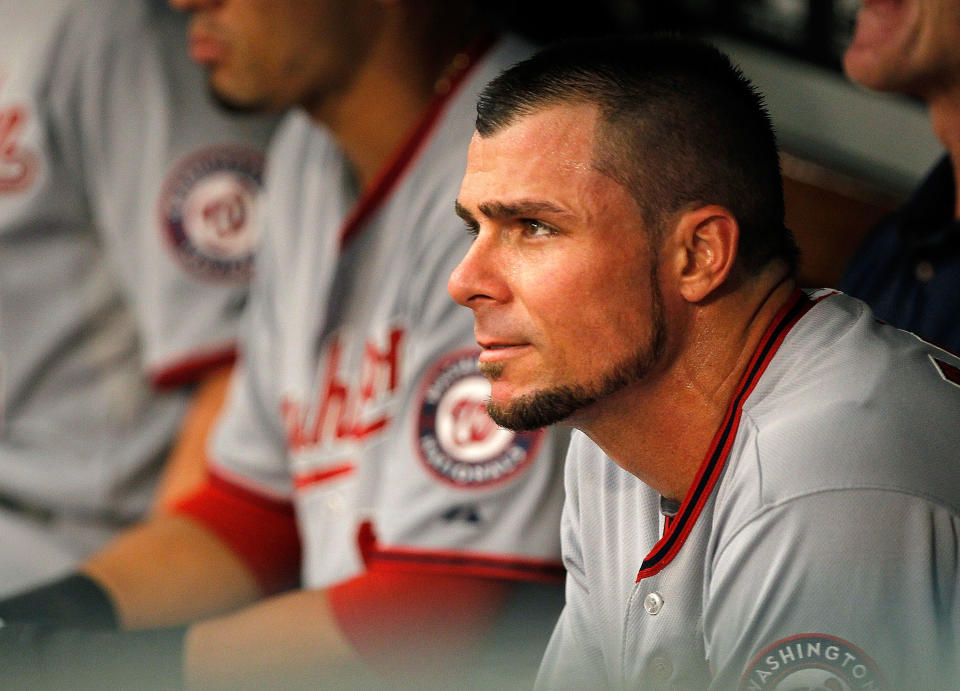 Former MLB player Rick Ankiel pitched for the first time in 14 years on Wednesday night. (Getty Images)
