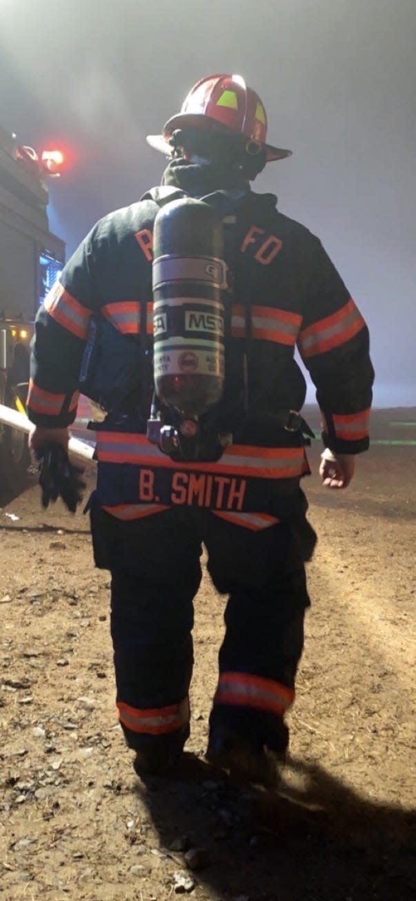 Benji Smith, former president of Riverheads Volunteer Fire Department, and a 13-year career firefighter, was one of 22 firefighters to walk out of Riverheads Volunteer Fire Department in protest of the behavior of the newly-elected president Gerry Chandler on Monday, Aug. 14, 2023.