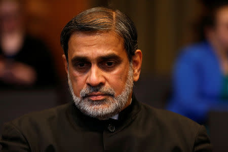 Dr. V. D. Sharma, Joint Secretary, Indian Ministry of External Affairs, is seen at the International Court of Justice during the final hearing of the Kulbhushan Jadhav case in The Hague, the Netherlands, February 18, 2019. REUTERS/Eva Plevier