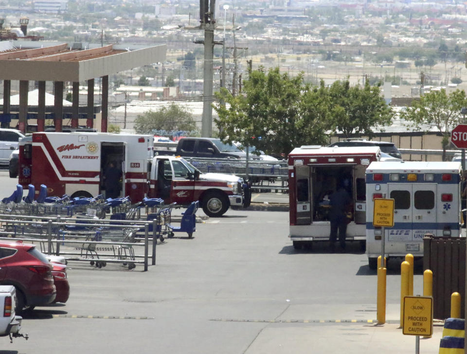 At least 20 people were killed by a gunman at a Walmart in El Paso, Texas. (Photo: ASSOCIATED PRESS)