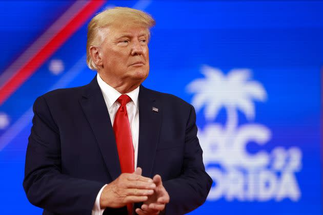 Former President Donald Trump speaks during the Conservative Political Action Conference at the Rosen Shingle Creek on Feb. 26 in Orlando, Florida. (Photo: Joe Raedle via Getty Images)