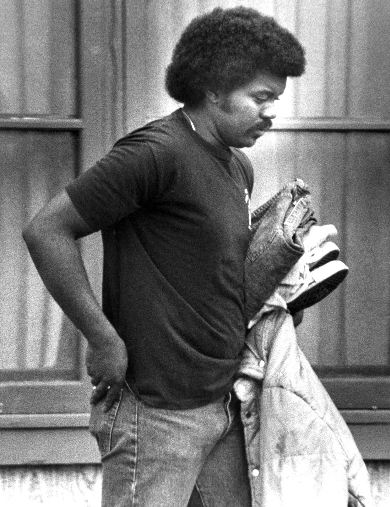 Billy Brown seen in this March 9, 1982 photo, the day of the double-murder of Susanna Flores Brown and her 8 year-old daughter Francisca Antoinette Martinez. According to Reporter-News file stories, Brown claimed that he came home from work after 3 a.m. to find Flores Brown and her daughter dead. Citing DNA evidence, police have now charged him with the murders 41 years later.
