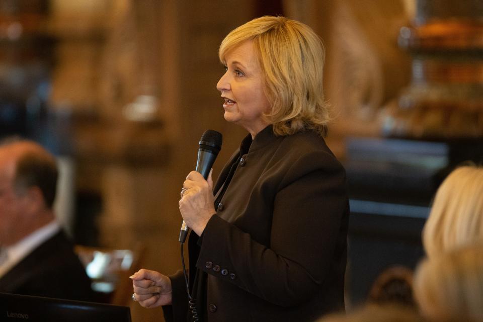 Sen. Caryn Tyson, R-Parker, wants to model Kansas conflict of interest laws on federal laws.