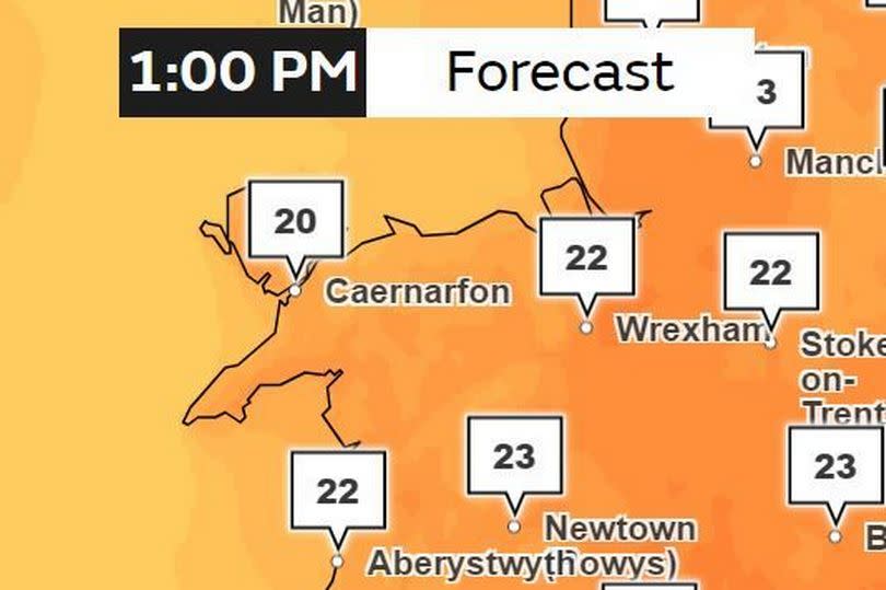 Wednesday 1pm -Credit:Met Office