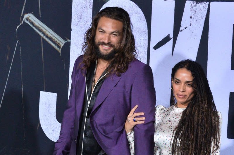 Lisa Bonet (R) and Jason Momoa attend the Los Angeles premiere of "Joker" in 2019. File Photo by Jim Ruymen/UPI