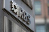 The logo of the Royal Bank of Scotland is seen at an office in London February 6, 2013. REUTERS/Neil Hall