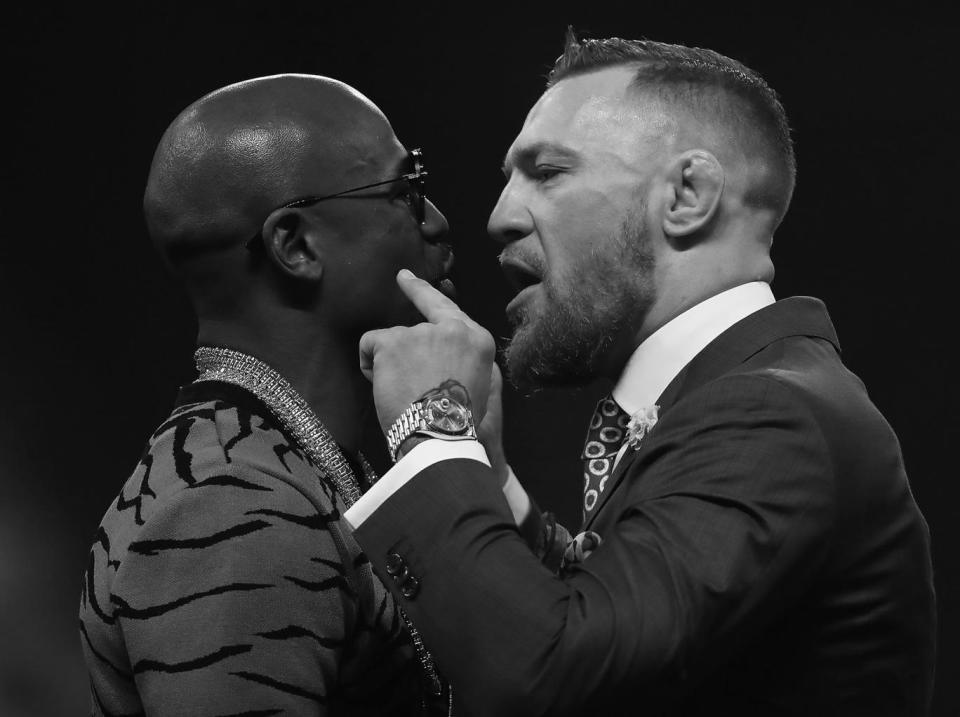 Mayweather and McGregor will fight in 8oz gloves (Getty)