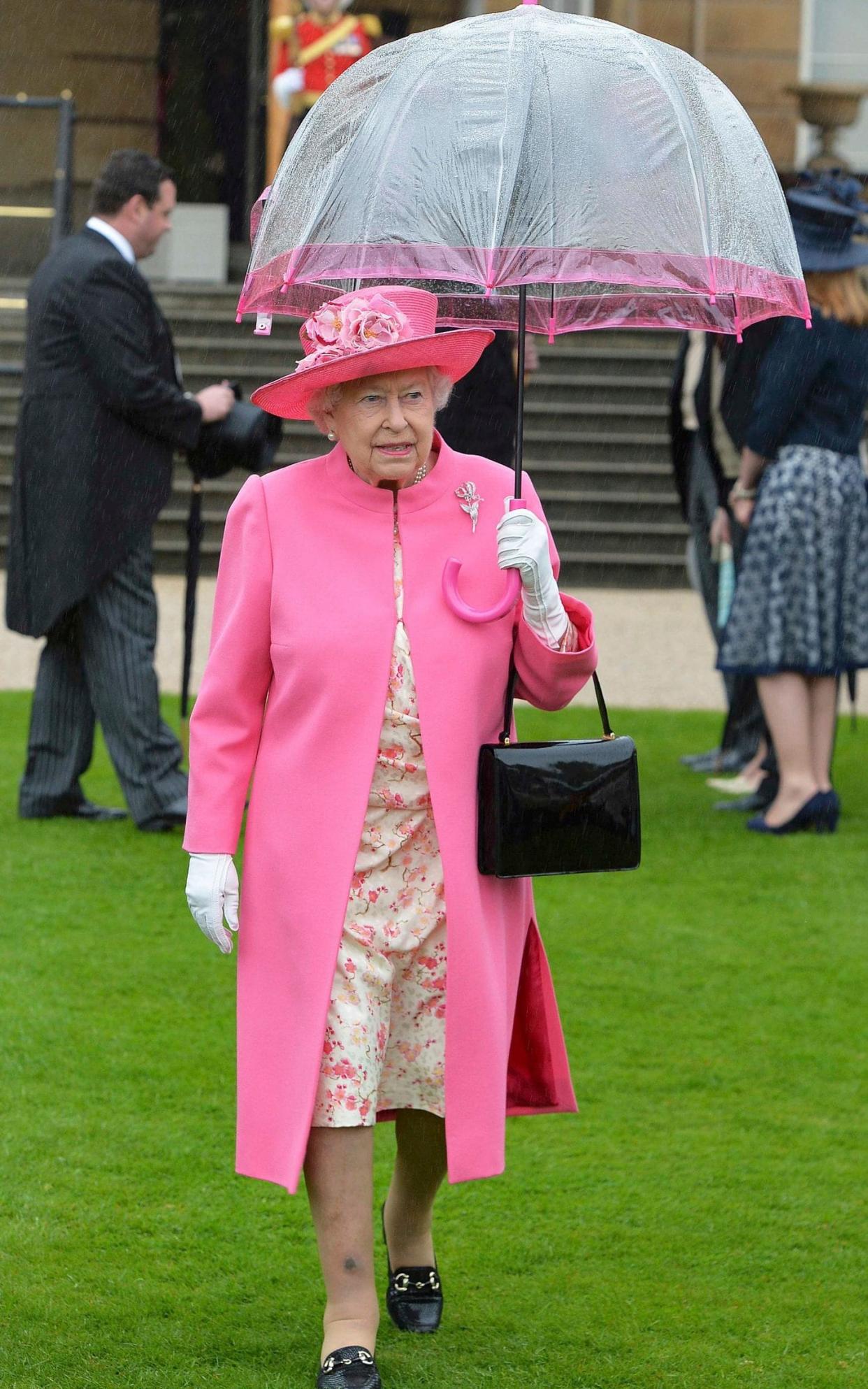 The Queen relies on Fulton umbrellas to shelter her from the rain - Reuters