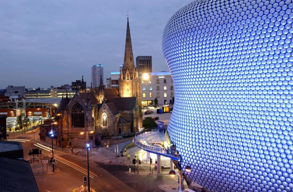 St Martin's Church and Selfridges (PA)