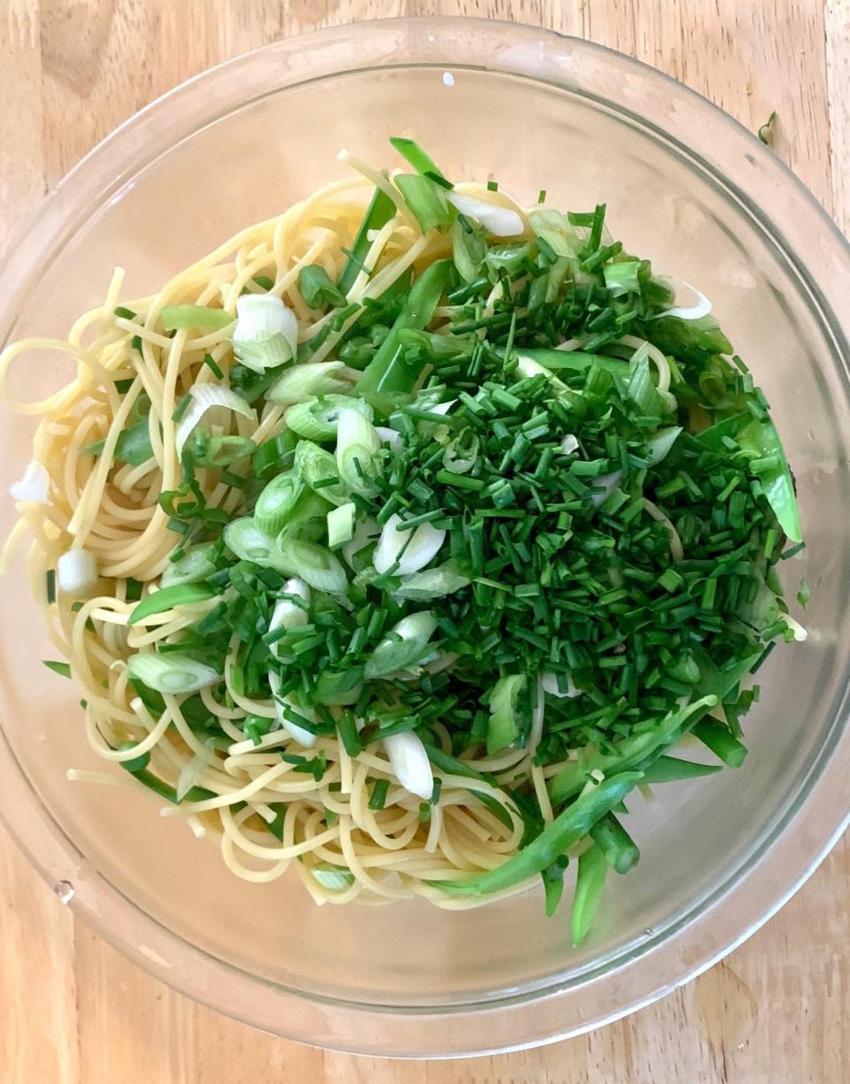 Ina Garten Spring Carbonara Pasta