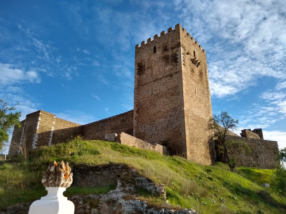 Landmarks along the route include Mertola castle (Huw Thomas)