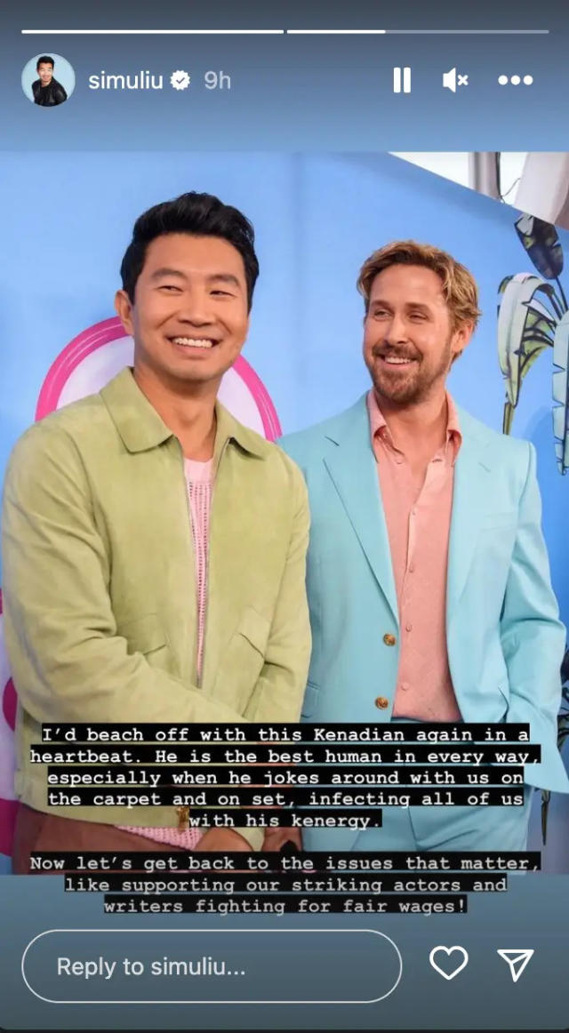 A 'Barbie' co-star Ken-flict? Simu Liu quashes fan speculation over  supposed Ryan Gosling beef.