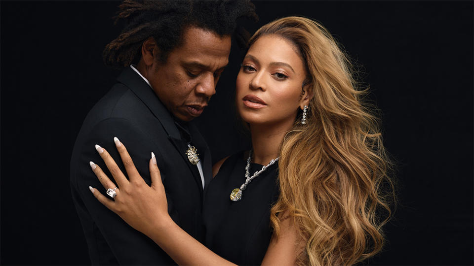 Beyoncé and Jay-Z in an image from Tiffany & Co.’s 2021 ad campaign