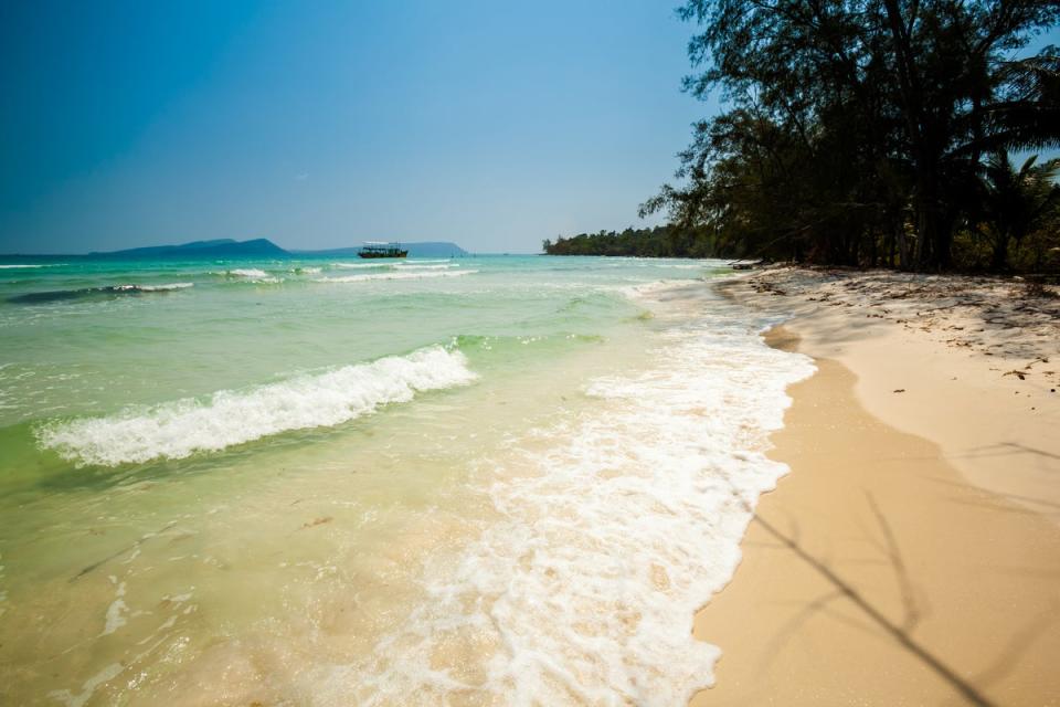 The white sands of Long Set Beach, Koh Rong, are backed by jungle (Getty Images/iStockphoto)