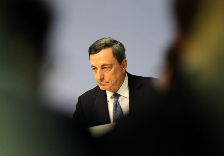 European Central Bank chief Mario Draghi signalled the "readiness, willingness, ability" of the bank to come to the eurozone economy's aid if needed