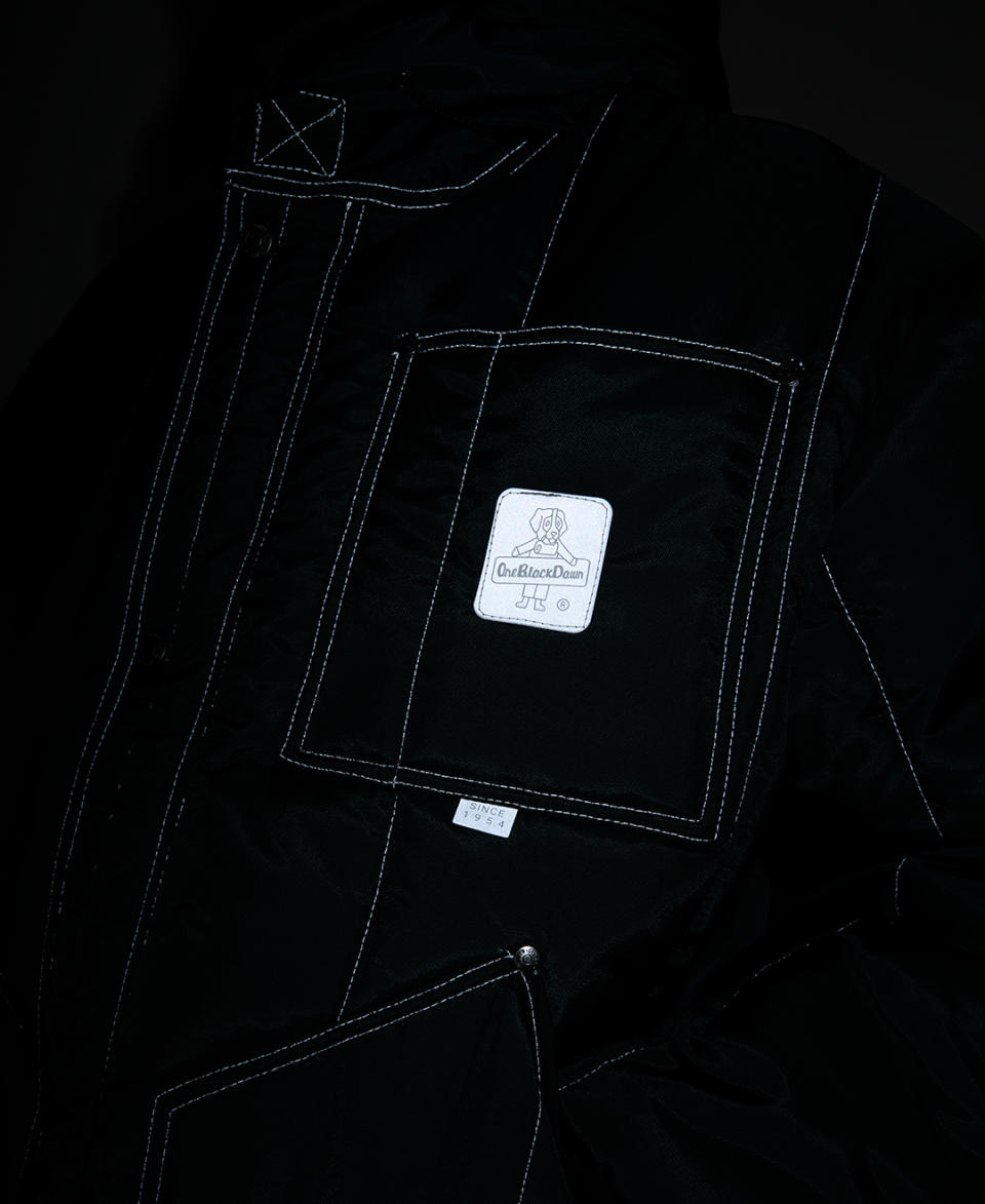 A detail of the One Block Down x RefrigiWear capsule collection.