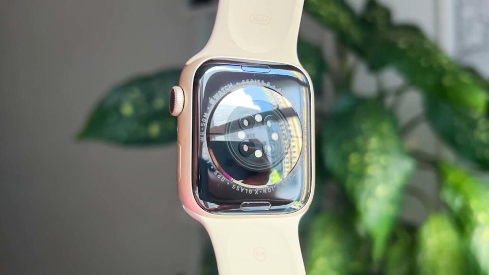 Apple Watch Series 8 shown on wrist