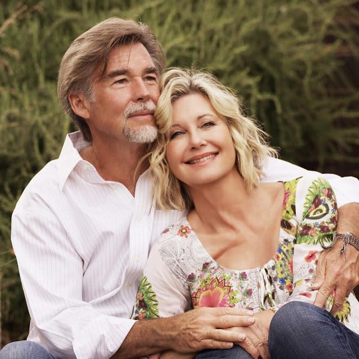 Olivia Newton-John y su marido John Easterling