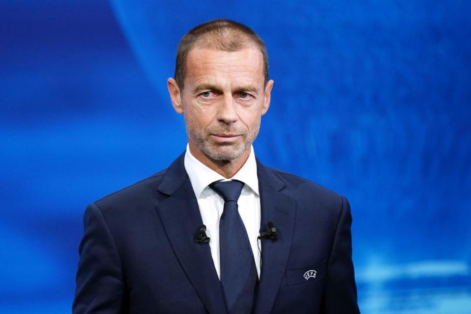 UEFA president Aleksander Ceferin has hinted at changes (PA)