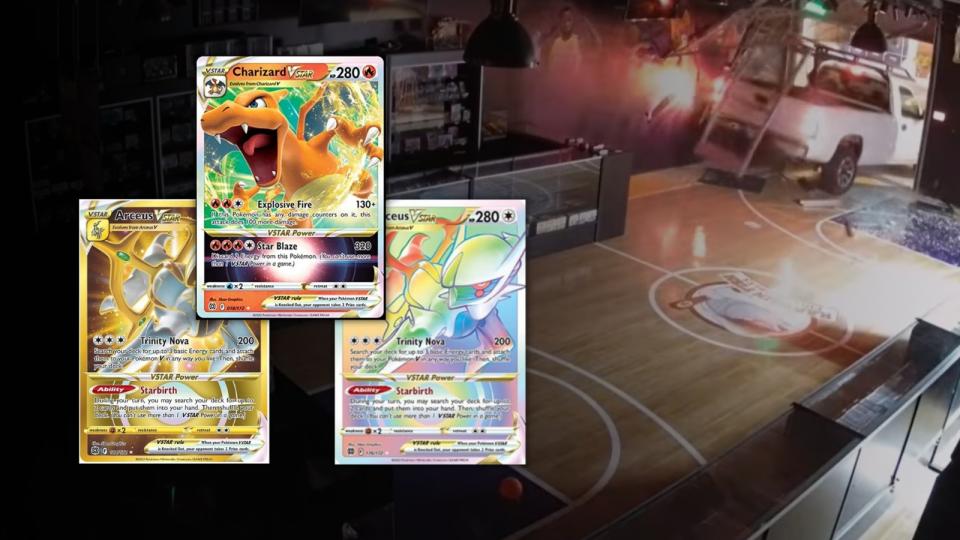 Some of the items stolen include Prizm Basketball boxes, Pokémon Brilliant Stars collections, signed Kobe Bryant Sneakers, and more (Photo: The Pokemon Company, Kaptain Fish's Collectibles)