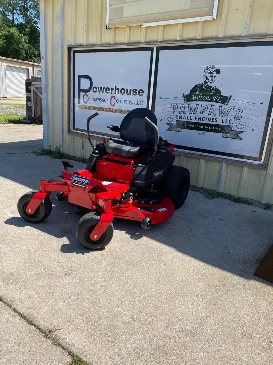 Family-owned business Paw Paw’s Small Engines provides small engine repairs, lawn equipment and used parts at 4912 Glover Lane in Milton.